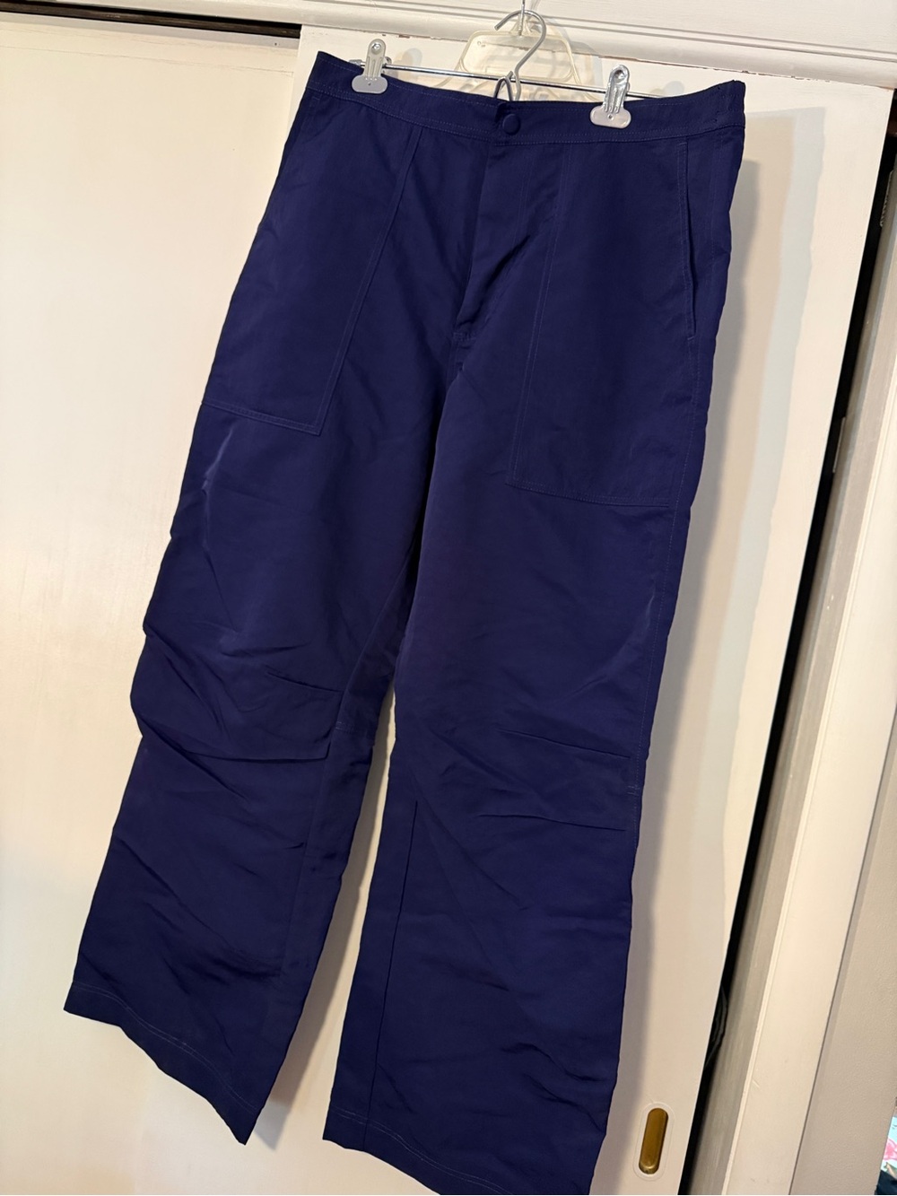 Anthropology women Navy Work Pants - Durable Utility Trousers